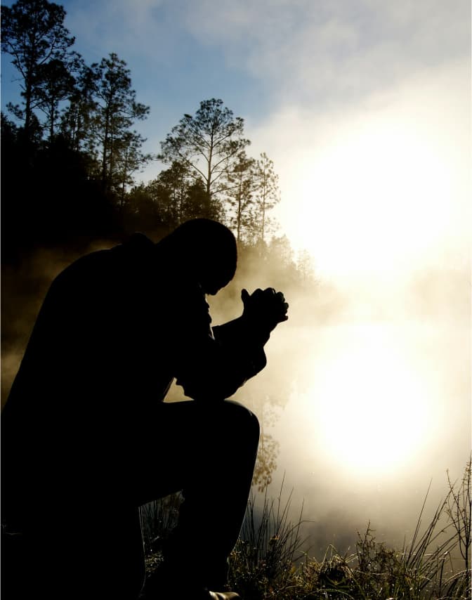 Illustration of taking the next step in faith